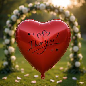 Globo de Corazón Rojo de 60 Pulgadas, Globo de Aluminio con Forma de Corazón para Decoración de Bodas, Compromisos, Aniversarios, Fiestas, Tema de Te Amo - Product Image 2