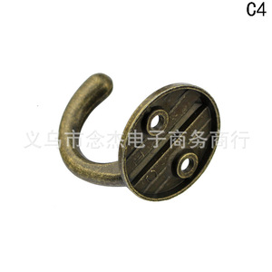 C4 Antique Bronze Wall Hook 35mmx31mm Round Metal <b>Coat</b> Hook For Bedroom Bathroom - Product Image 3