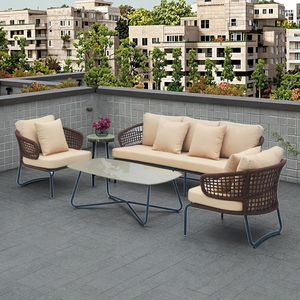 Moderno Guangdong muebles <span class=keywords><strong>de</strong></span> exterior jardín sofá patio <span class=keywords><strong>Hotel</strong></span> cuerda sofá traje muebles salón <span class=keywords><strong>de</strong></span> jardín - Product Image 2