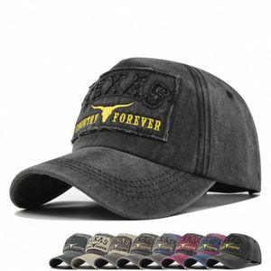 Gorras de Béisbol Estilo Americano Personalizadas de Fábrica, Gorra de Béisbol Vintage Lavada con Parches Bordados - Product Image 1