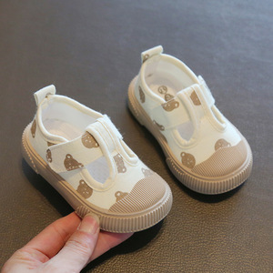 Chaussures d'été pour bébés à semelle souple, motif dessin animé, vente en gros, chaussures de marche en toile pour bébés - Product Image 6