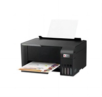 Imprimante Jet d'Encre A4 L3218 Populaire, Imprimante Multifonction 3-en-1 L382 Améliorée, Machine d'Impression par Sublimation pour T-shirts Multicolore (Sans Encre)