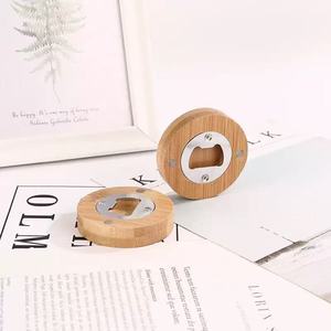 Bán Buôn Phong Cách Châu Âu Vòng Tre Bằng Gỗ Từ Tủ Lạnh Nam Châm Mở Chai Sử Dụng Cho Mở Bia Nắp - Product Image 4