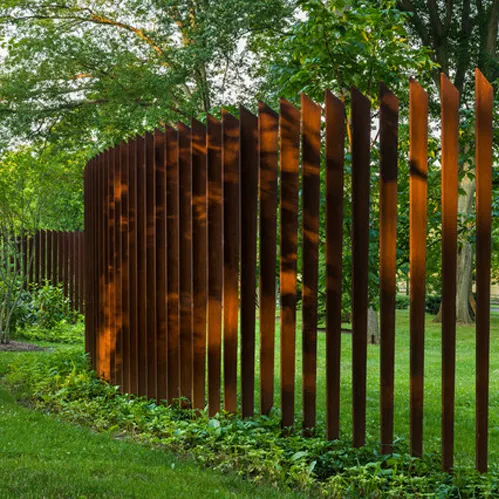 Corten Steel Plate Fence for Building Garden and House