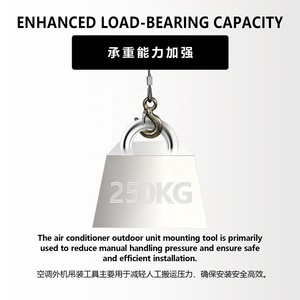 Dụng cụ nâng hạ bằng cần quay tay, cần cẩu nhỏ lắp đặt dàn nóng máy lạnh Boruida, giá đỡ nâng hạ tháo rời - Product Image 5