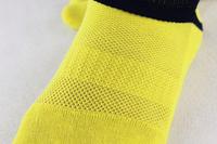 Chaussettes de sport athlétiques OEM respirantes en maille à cinq doigts séparés, à compression, color block, pour la course, le marathon et le cyclisme