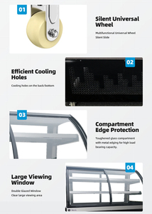 फैक्टरी मूल्य वाणिज्यिक ग्लास बेकरी चिलर ने काउंटरटॉप कूलर मिनी केक डिस्प्ले रेफ्रिजरेटर - Product Image 5