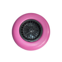Roues en mousse PU caoutchoutée non gonflables avec noyau en acier, haute stabilité pour poussette, chariot à bagages, chariot de manutention commercial