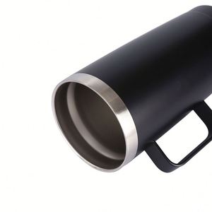 Customized 20oz Powder Coated Tumbler Stainless Steel Vacuum <b>Insulated</b> Coffee Beer Camping <b>Mug</b> With Handle - Product Image 4