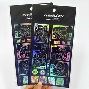 Feuilles de vinyle holographique transparentes personnalisées avec support en carton et sac OPP - Product Image 2