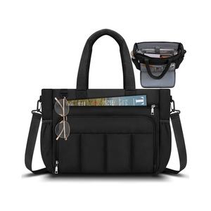 Fabbrica Custom ODM Tote Bag con Logo pesante Tote Bag <span class=keywords><strong>per</strong></span> le donne dell'<span class=keywords><strong>università</strong></span> con tasche e cerniera di alta qualità - Product Image 1