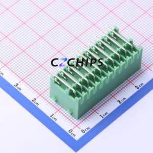 KF2EDGKRG-3.5-2*10P Plug-in Terminal Block Bent Lead Through Hole,P=3.5mm Board-to-Board / Socket Closed Snap Fixing 2x10P 3.5mm - Product Image 2