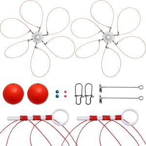 Piège à crabes <span class=keywords><strong>en</strong></span> fil d'aluminium, crochets ronds pour crabes, 6-8 crochets, matériel de pêche <span class=keywords><strong>en</strong></span> gros - Product Image 1