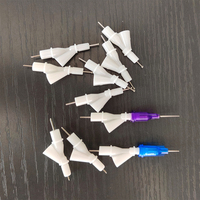 Katup Pengunci Lem Loctite AB Anti Bocor, Katup Jarum Mikro untuk Dispensing, Katup Penghenti Aliran Tipe Y untuk Cartridge Epoxy