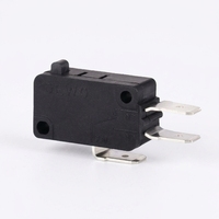 Micro-interrupteur métallique sans levier 250V 15A DPDT 1NO 1NC 3 broches à action rapide, bouton de fin de course IP41 pour four à micro-ondes et borne d'arcade