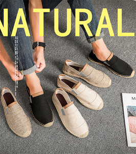 Scarpe da Pescatore Estive Slip-On da Uomo con Corda di Canapa Scarpe <span class=keywords><strong>Casual</strong></span> da Uomo in Tela Stile Vecchia Pechino Espadrillas da Uomo - Product Image 6