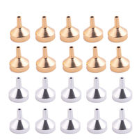 Mini diffuseur de transfert d'huile essentielle en métal de couleur noire, outils de remplissage de bouteilles, entonnoir pour liquide de parfum