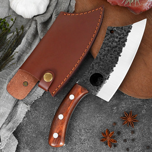 Coltello <span class=keywords><strong>da</strong></span> <span class=keywords><strong>macellaio</strong></span> professionale in acciaio inox fatto a mano Super affilato coltello <span class=keywords><strong>da</strong></span> cucina manico in legno filettatura trito - Product Image 4