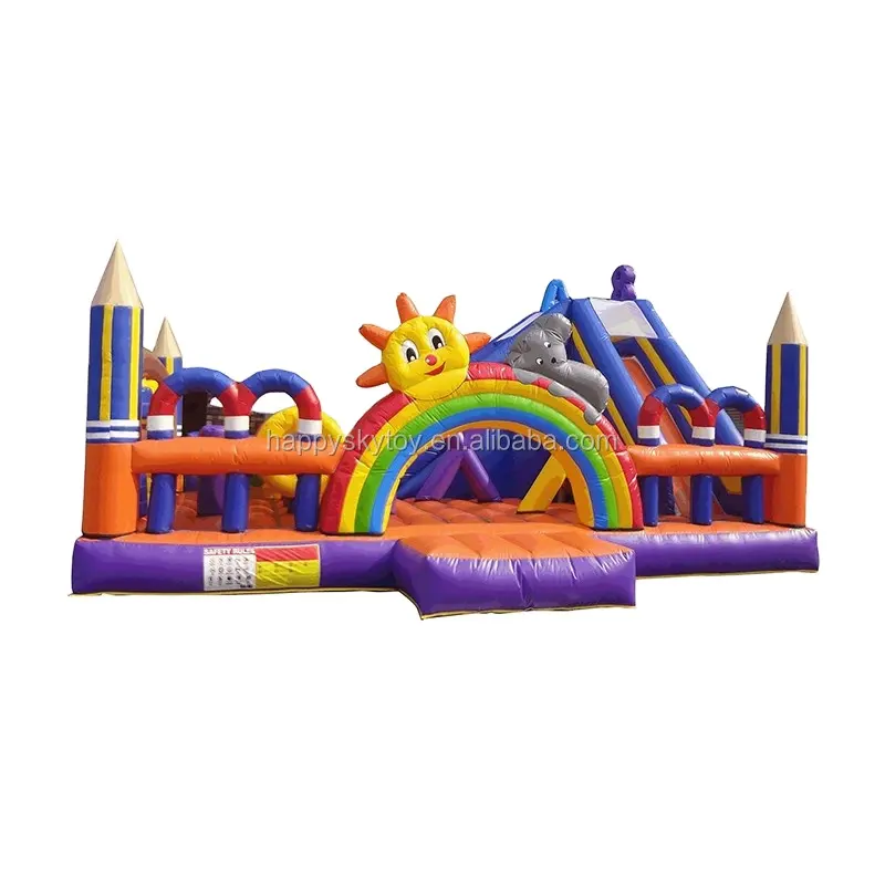Best price Inflatable Amusement Themed Park Playground for Kids