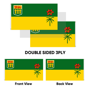 Drapeaux pennants du Saskatchewan en gros, 3x5 pieds, polyester 100D, personnalisables, livraison rapide d'un fournisseur fiable - Product Image 3