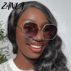 Nouvelle Tendance 2026 : Lunettes <span class=keywords><strong>de</strong></span> Soleil Irrégulières pour Femmes, Verres Ronds Dégradés, Monture Métallique Courbée, Forme Polygone, Idéales pour les Voyages - Product Image 4