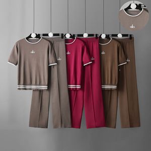 <span class=keywords><strong>Pantalon</strong></span> large tricoté à taille haute et col rond, à manches courtes, motif écossais, décontracté et élégant, nouvelle collection été 2026 pour <span class=keywords><strong>femme</strong></span> - Product Image 2