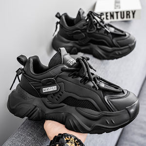 Zapatos Deportivos de Suela Gruesa para Hombre, Transpirables, con Cordones, Estilo Mocasín, Tendencia de Moda Primavera-Otoño, Cómodos, Blancos, Venta al Por Mayor - Product Image 4