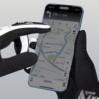 Gants de moto en fibre de carbone, compatibles écran tactile, antidérapants en silicone, pour hommes