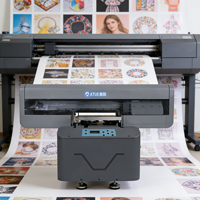 Imprimante hybride à plat UV à jet d'encre ATUE avec 2 têtes XP600 automatique multicolore pour l'impression plastique/PVC/carte pour les petites entreprises