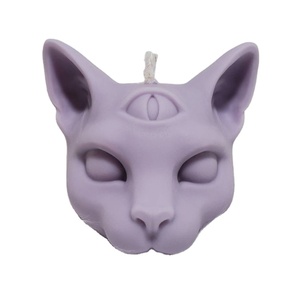 Vela de soja gótica <span class=keywords><strong>con</strong></span> forma de gato místico, aroma personalizado y Color, creatividad, venta al por mayor - Product Image 2