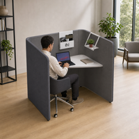 Cabine insonorisée mobile pour bureau, espace de travail intérieur, pod de réunion, cabine téléphonique, cabine d'étude à vendre