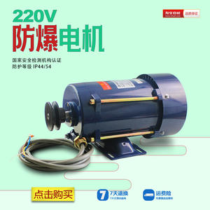 Moteur asynchrone horizontal monophasé 220V/0.75KW avec noyau en cuivre, norme nationale antidéflagrante - Product Image 5