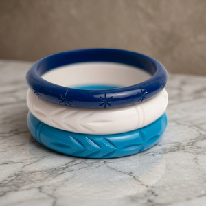 Pulseras de Resina Personalizadas de Estilo Vintage, Brazalete Largo de Moda India para Mujer, Artesanía en Resina - Product Image 1