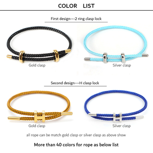 Pulseras Unisex <span class=keywords><strong>de</strong></span> Acero Inoxidable con Forma <span class=keywords><strong>de</strong></span> 8 en Oro <span class=keywords><strong>de</strong></span> 18K, Modernas y Coloridas, con Cable Trenzado y Piedras Principales <span class=keywords><strong>de</strong></span> Diamante y Perla - Product Image 5