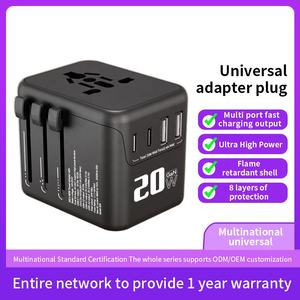 Gadgets mobiles Adaptateur de voyage dans le monde entier Prises de courant USB vers Type C pour femme <span class=keywords><strong>Homme</strong></span> Adaptateur de voyage Cadeau - Product Image 6