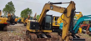 รถขุด CAT 307.5 มือสอง สีเหลือง แบบติดตั้งบนราง สำหรับงานก่อสร้าง - Product Image 4