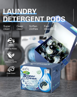 Lessive en capsules OEM haute performance 3-en-1 hypoallergénique avec adoucissant et perles de condensate pour tissus