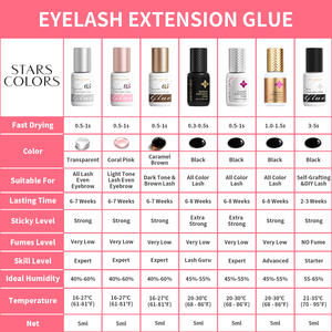 STARSCOLORS Vente en gros Colle à <span class=keywords><strong>cils</strong></span> colorée à séchage rapide 0,5s, Colle pour extensions de <span class=keywords><strong>cils</strong></span>, Adhésif pour <span class=keywords><strong>cils</strong></span> - Product Image 2
