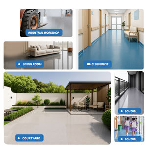 Peinture <span class=keywords><strong>de</strong></span> sol autonivelante en sable coloré époxy imperméable et antidérapante - Product Image 4