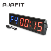Minuteur de salle de sport programmable à intervalles, horloge numérique murale multifonctionnelle à 6 chiffres pour garage, salle de sport, boxe, studio de fitness