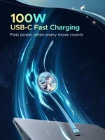 Nouveau câble de charge rétractable UGREEN Honkai Star Rail Yaoguang 100W, charge rapide PD100W, câbles pour téléphone portable USB-C PD3.0, 1M