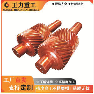 Réducteurs non standard usinés en usine, élévateurs, treuils, grands arbres d'engrenage en chevrons pour entraînements de moulin - Product Image 3