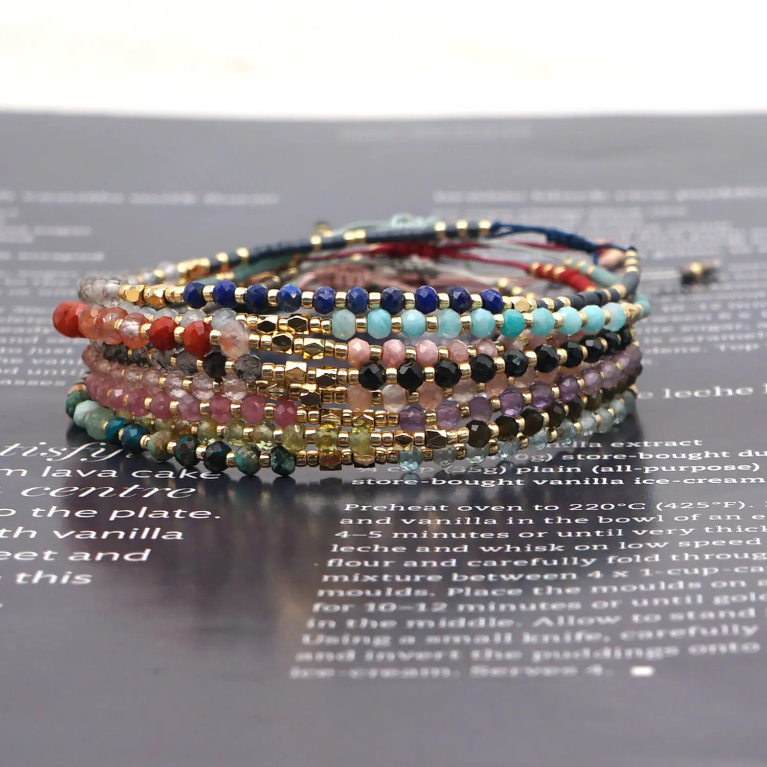 Braccialetto fatto a mano su misura di buona qualità braccialetto di perle di semi colorati Miyuki in magazzino