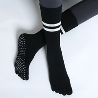 Chaussettes de yoga et de Pilates à cinq doigts, respirantes, antidérapantes, de haute qualité, personnalisables, pour la vente en gros