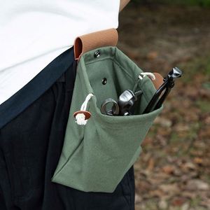Outdoor Foraging Fruit Picking Folding Canvas Storage <b>for</b> Gardening Hunting Adjustable Waist Hanging Bundle Bag - Product Image 4