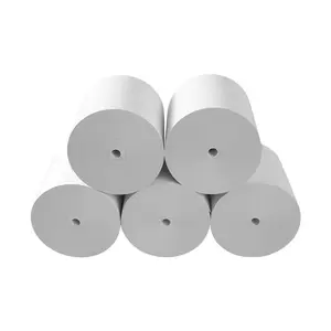 Rouleaux de papier thermique de taille personnalisée, papier blanc pour imprimante thermique de billets de caisse enregistreuse, papier pour reçu de caisse