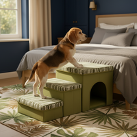 Escaliers pliants antidérapants pour chiens les plus vendus en Europe et en Amérique, rampes pour chiens à utiliser au lit avec fonction de rangement, échelles portables pour animaux de compagnie