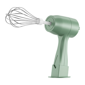 Batteur à œufs électrique sans fil, mini fouet à crème portatif avec fouet métallique, vert et blanc, outil de cuisine sans fil pour la pâtisserie - Product Image 5