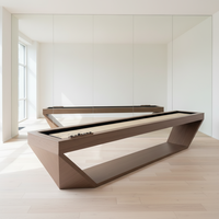Table de shuffleboard en bois massif Wanyaju Orignal Factory 9FT/12FT/14FT/16FT/18FT, personnalisable, design inspiré des tables de billard
