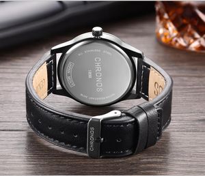 Montre à quartz de luxe pour homme Chronos, style business, avec date - Product Image 5